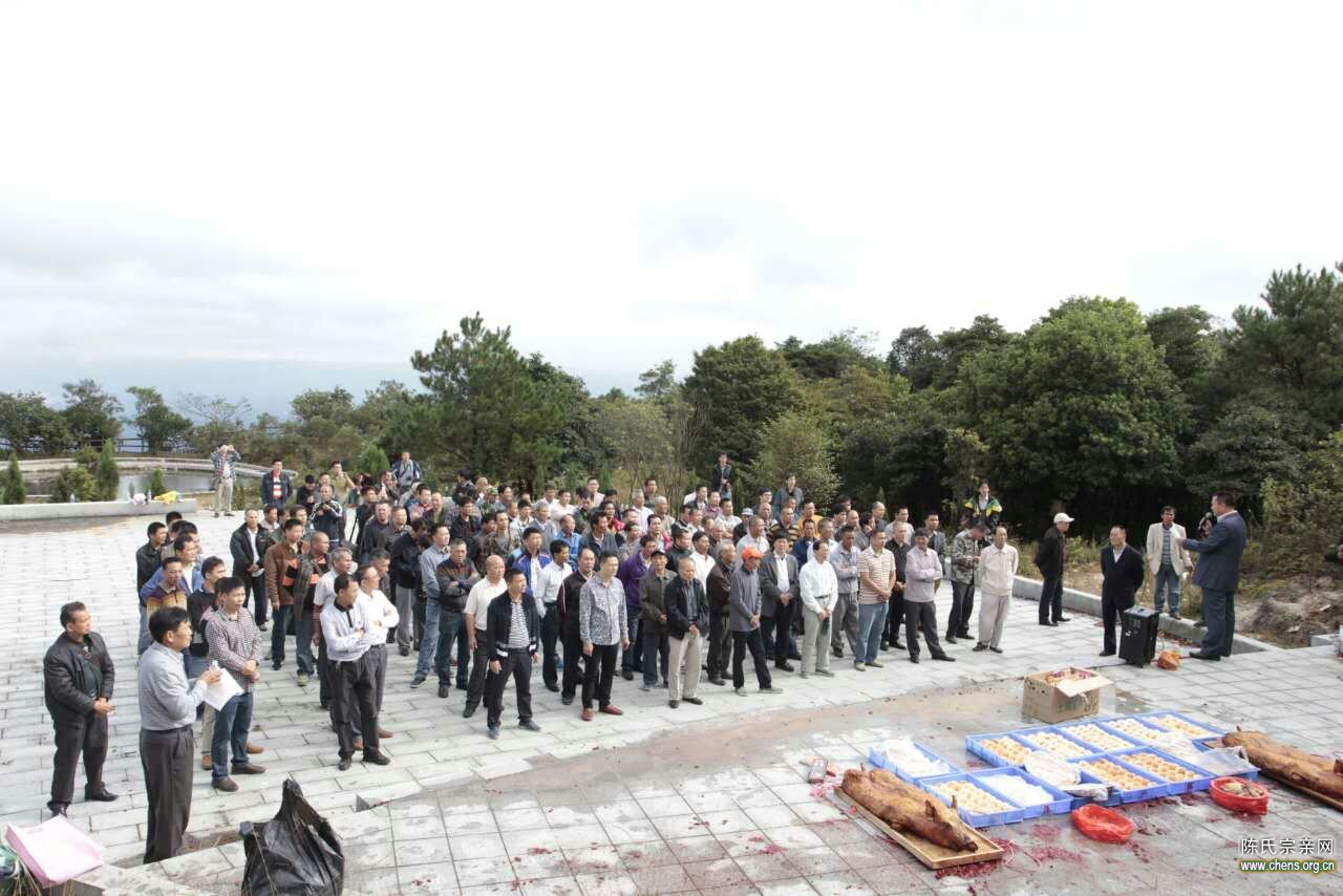 阳东区凤台后裔到清远天塘山拜祭凤台古墓